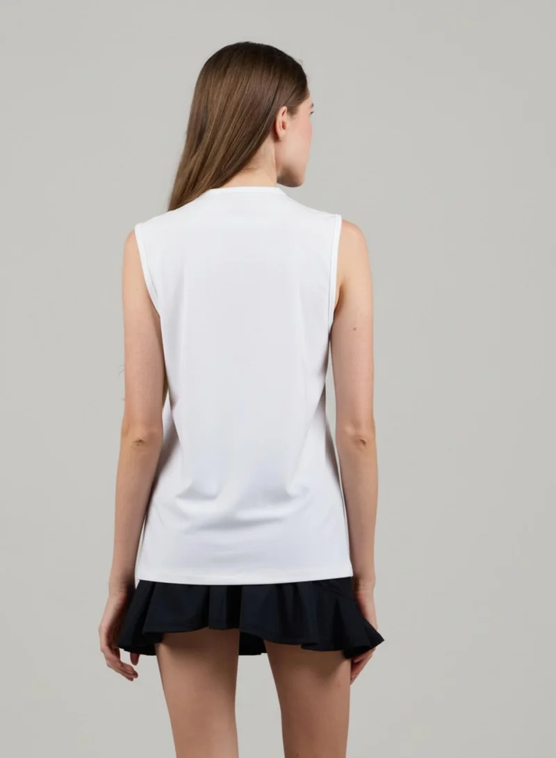 Just Nature White Sleeveless Rashguard for Women | Best Price UAE